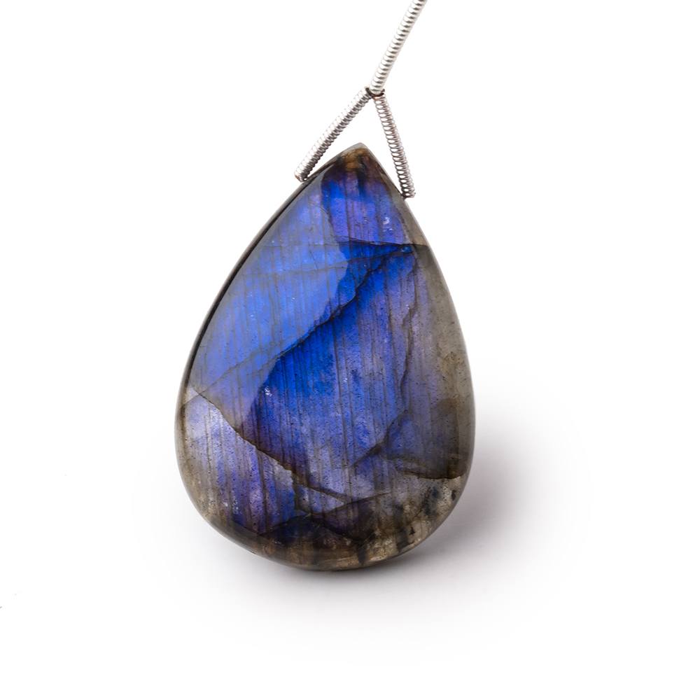 36x26x7mm Labradorite Plain Pear Pendant 1 AAA Focal - Beadsofcambay.com