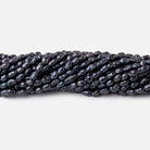 4x3mm Black Baroque Freshwater Pearl beads 15.5 inch 100 pieces - BeadsofCambay.com