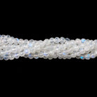3.8mm Rainbow Moonstone Faceted Round Beads 14 inch 80 pieces - Beadsofcambay.com