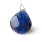 38x34x7.5mm Labradorite Plain Pear Pendant 1 AAA Focal - Beadsofcambay.com