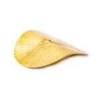 39mm 22kt Gold plated Copper Brushed Wavy Disc Set of 2 pieces - Beadsofcambay.com