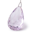 39x25x18mm Pink Amethyst Faceted Pear Focal Bead AAA - Beadsofcambay.com