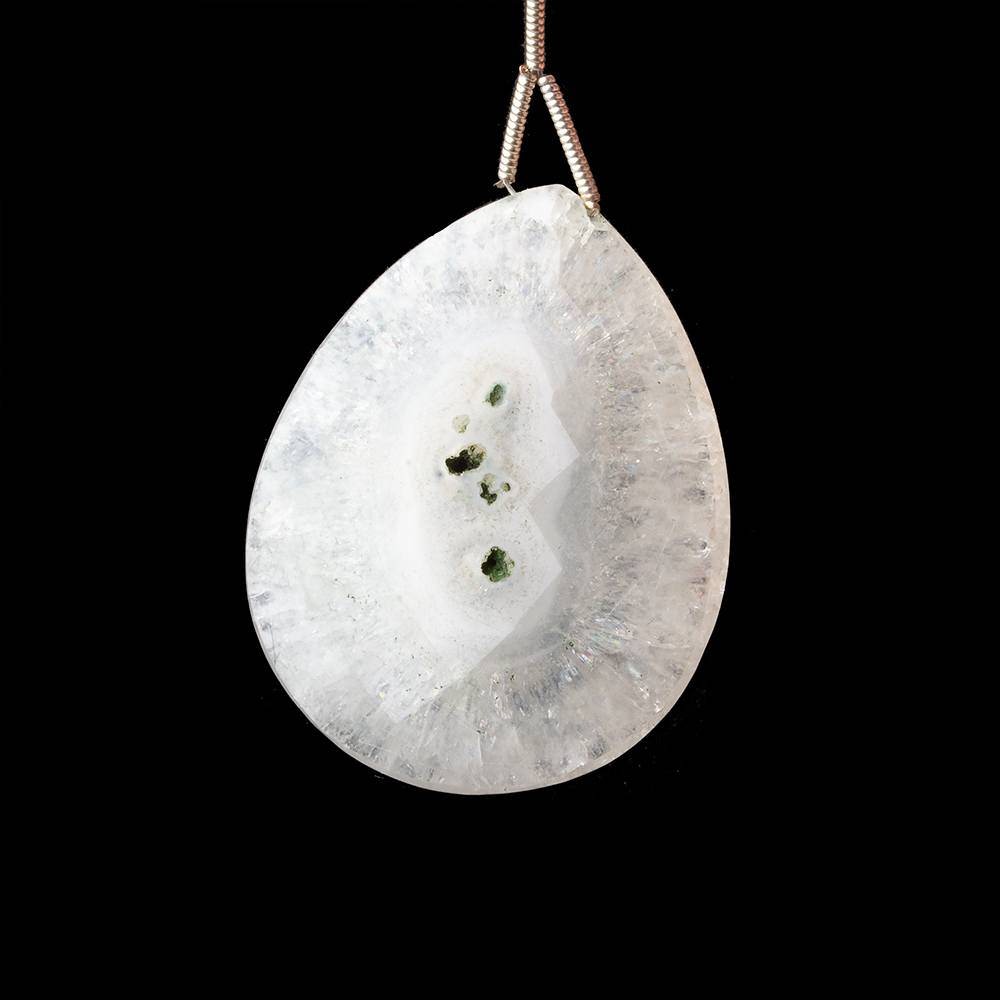 39x31mm Solar Quartz Faceted Pear Focal Bead 1 piece - Beadsofcambay.com