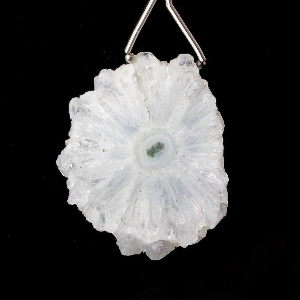 39x45mm Solar Quartz Plain Slice Bead 1 piece - Beadsofcambay.com