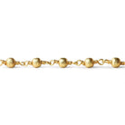 3mm 22kt Gold plated Brushed Round Gold plated Chain by the foot - Beadsofcambay.com