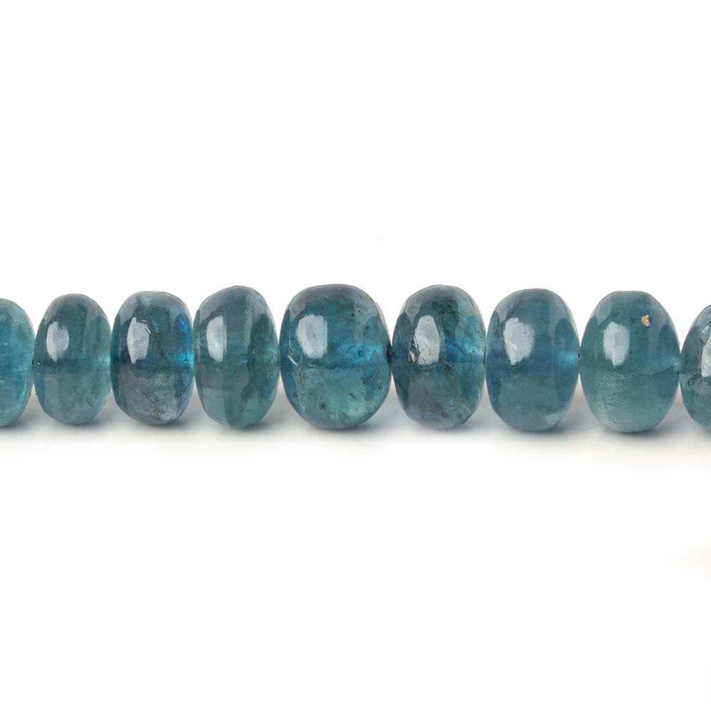 3mm - 8mm Santa Maria Aquamarine Plain Rondelles 18 inch 170 pieces AA - Beadsofcambay.com