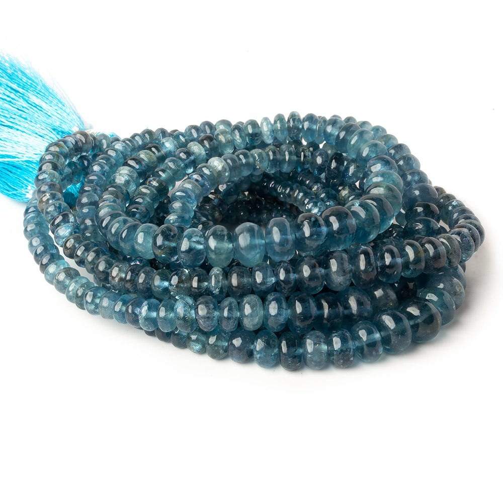 3mm - 8mm Santa Maria Aquamarine Plain Rondelles 18 inch 170 pieces AA - Beadsofcambay.com