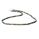 3mm African Turquoise micro faceted rounds 15.5 inch 150 beads - Beadsofcambay.com