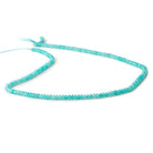 3mm Amazonite Micro Faceted Disc Rondelle Beads 13 inch 165 pieces - Beadsofcambay.com