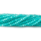 3mm Amazonite Micro Faceted Disc Rondelle Beads 13 inch 165 pieces - Beadsofcambay.com