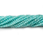 3mm Amazonite micro-faceted rondelle beads 13 inch 129 pieces - Beadsofcambay.com