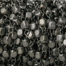 3mm Black Gold plated Brushed Cube Black Gold plated Chain by the foot - Beadsofcambay.com