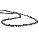 3mm Black Spinel Faceted Coin Beads 14.5 inch 111 pieces - Beadsofcambay.com