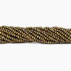 BeadsofCambay 3mm Brass Green Center Drilled Button Pearls, 15 inch, 189 pieces