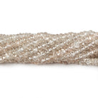 3mm Champagne Zircon Plain Rondelle 14 inch 182 pieces - Beadsofcambay.com