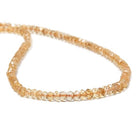3mm Citrine faceted rondelle Beads 14.5 inch 134 pieces - Beadsofcambay.com