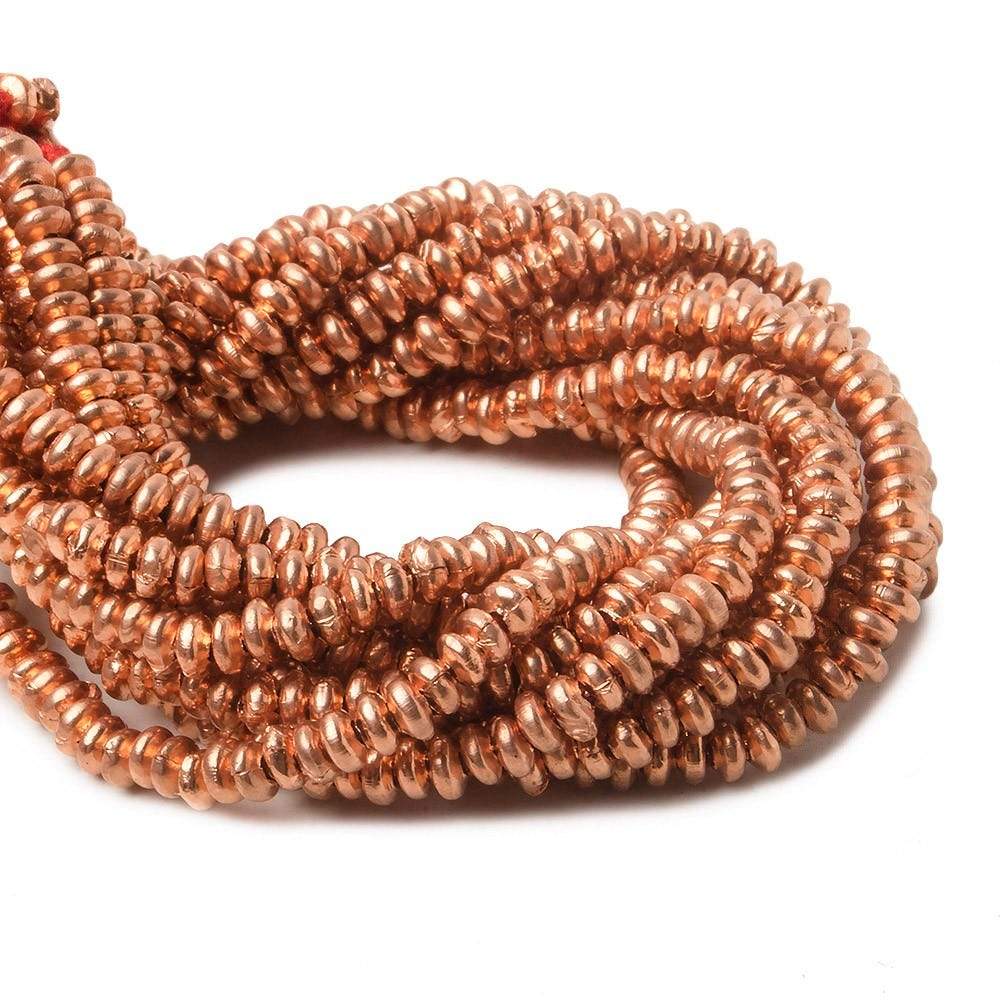 3mm Copper Plain Disc 8 inch 135 pcs - Beadsofcambay.com