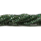 3mm Dark Green Apatite faceted rondelle beads 14 inch 185 pieces - Beadsofcambay.com