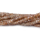 3mm Dark Rose' Zircon Faceted Rondelle Beads 14 inch 175 pieces - Beadsofcambay.com