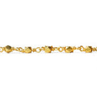 3mm Gold plated hand polished Faceted Nugget Chain by the foot 34 pcs - Beadsofcambay.com