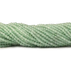 3mm Green Aventurine microfaceted round beads 13 inch 110 pieces - Beadsofcambay.com