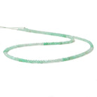 3mm Green Opal micro faceted rondelles 17 inch 190 beads AAA - Beadsofcambay.com