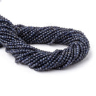 3mm Iolite Micro Faceted Round Beads 12.5 inch 110 pieces - Beadsofcambay.com