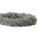 3mm Labradorite Micro Faceted Round Beads 13 inch 120 pieces - Beadsofcambay.com