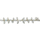 3mm Labradorite micro-faceted round Silver Dangling Chain by the foot - Beadsofcambay.com