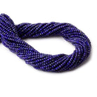 3mm Lapis Lazuli micro faceted rondelles 12.5 inch 45 beads - Beadsofcambay.com
