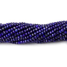 3mm Lapis Lazuli micro faceted rondelles 12.5 inch 45 beads - Beadsofcambay.com