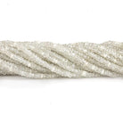 3mm Light Champagne Zircon Faceted Rondelle Beads 13.5 inch 200 pieces - Beadsofcambay.com