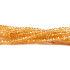 3mm Mandarin Garnet Beads Faceted Rondelle 16 inch 232 pieces - Beadsofcambay.com