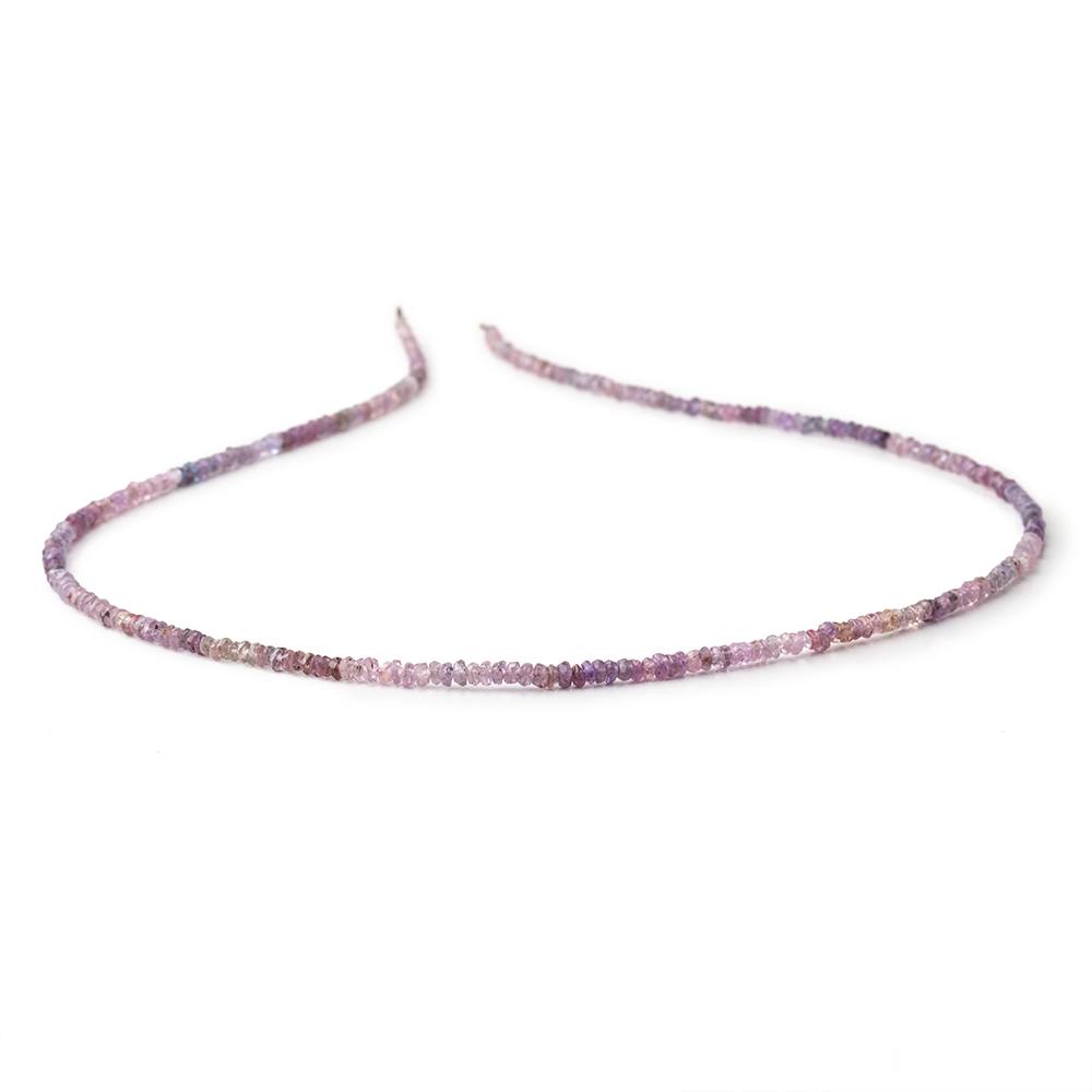 3mm Multi Color Spinel Faceted Rondelle Beads 16.25 inch 325 pieces - Beadsofcambay.com