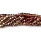 3mm Multi-color Zircon Faceted Rondelle 16 inch 280 pieces - Beadsofcambay.com