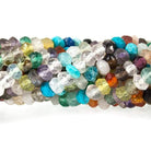 3mm Multi Gemstone Faceted Rondelle Beads 13 inch 145 pieces - Beadsofcambay.com