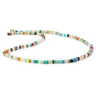 3mm Multi Gemstone Faceted Rondelle Beads 13 inch 145 pieces - Beadsofcambay.com