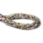 3mm Multi Gemstone Faceted Rondelle Beads 13 inches 72 pieces - Beadsofcambay.com