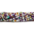 3mm Multi-gemstone Faceted Rondelle beads 14 inch 176 pieces - Beadsofcambay.com