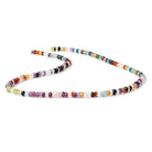 3mm Multi-gemstone Faceted Rondelle Beads 15 inch 170 pieces - Beadsofcambay.com