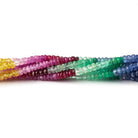 3mm Multi-gemstone Faceted Rondelle Beads 16 inch 256 pieces - Beadsofcambay.com