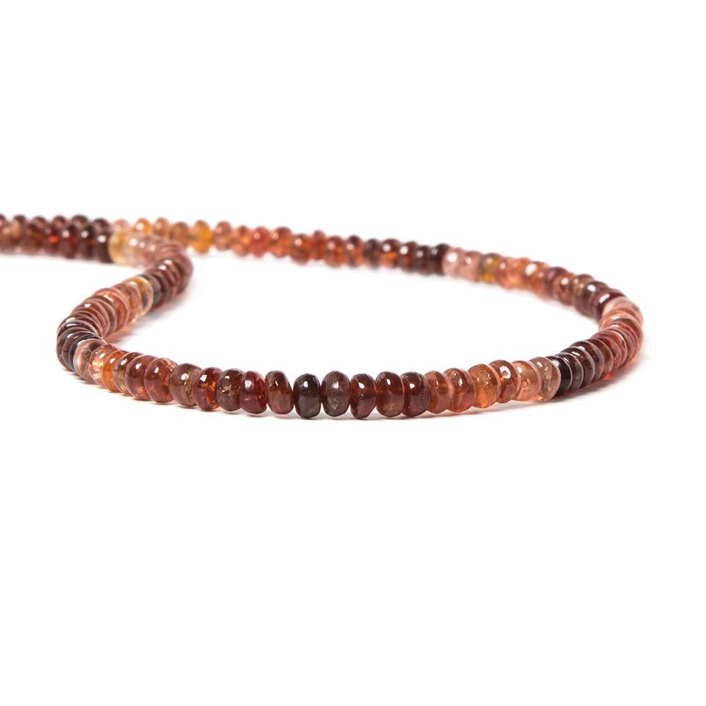 3mm MultiColor Spinel plain rondelle Beads 16 inch 220 pieces - Beadsofcambay.com