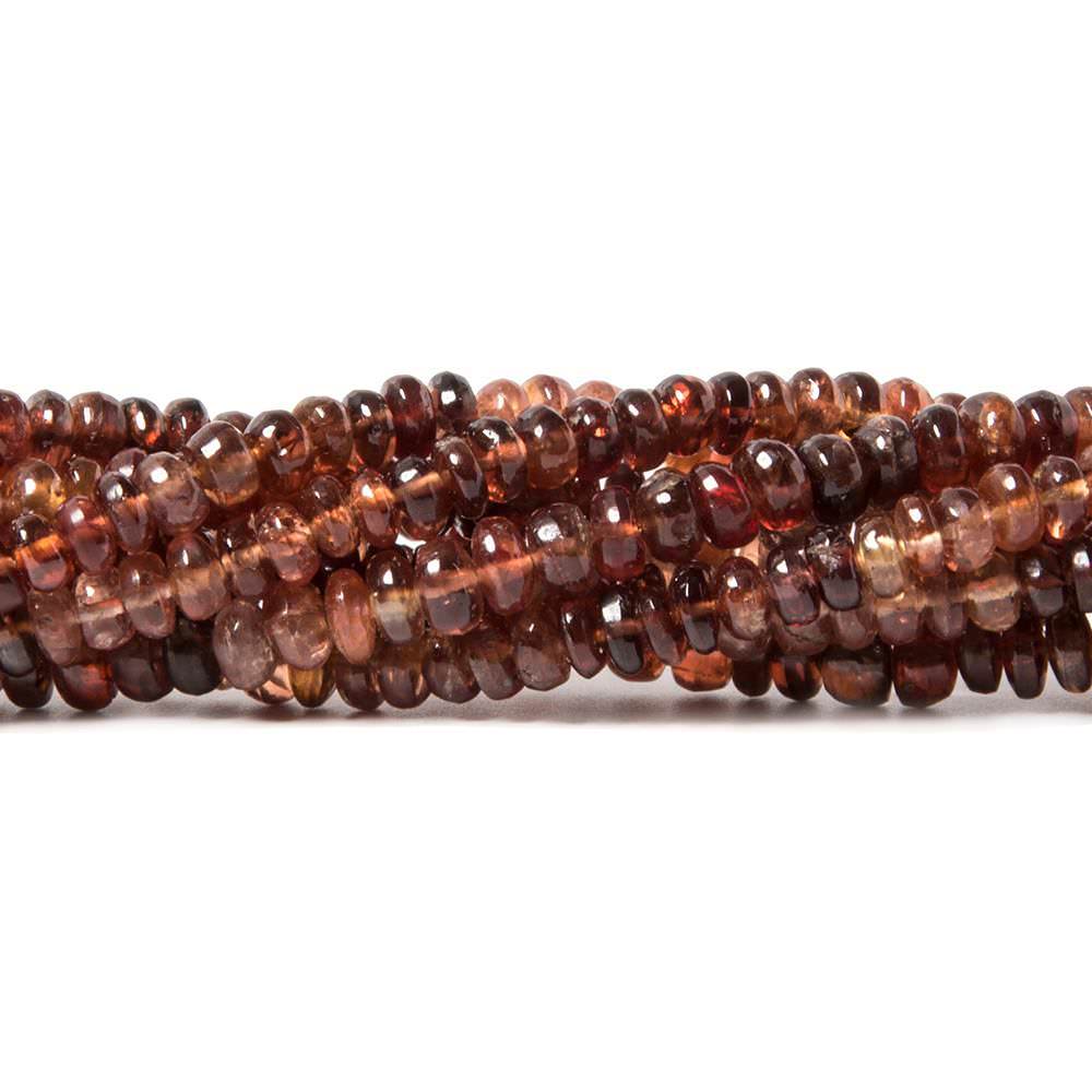 3mm MultiColor Spinel plain rondelle Beads 16 inch 220 pieces - Beadsofcambay.com