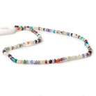 3mm MultiGemstone Faceted Rondelle Beads 13 inch 155 pieces - Beadsofcambay.com
