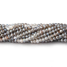 3mm Mystic Labradorite & Moonstone Micro Faceted Rondelles 12.5 inch 136 beads - Beadsofcambay.com