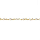 3mm Off White Baroque Freshwater Pearl Vermeil Chain by the foot - Beadsofcambay.com