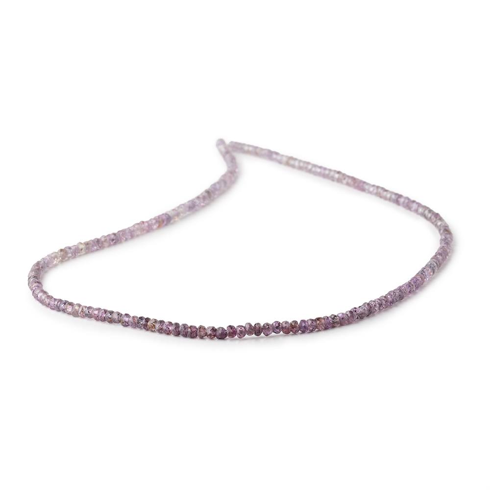 3mm Ombré Lavender Sapphire Faceted Rondelles 16 inch 293 Beads - Beadsofcambay.com