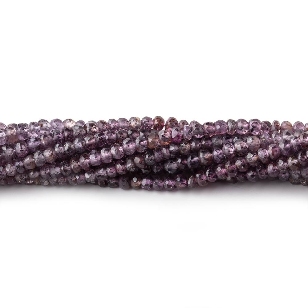 3mm Ombré Lavender Sapphire Faceted Rondelles 16 inch 293 Beads