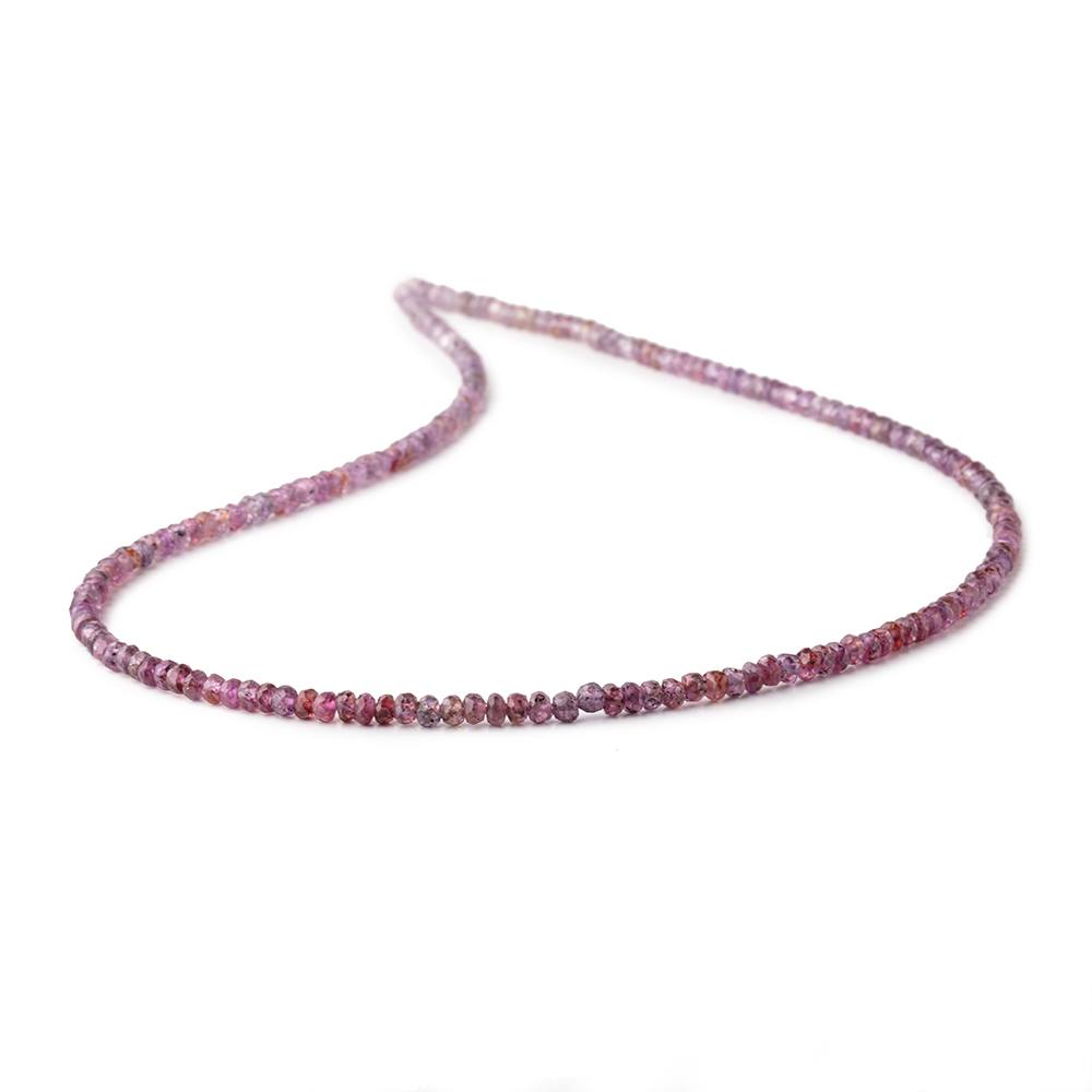 3mm Ombré Plum Sapphire Faceted Rondelle Beads 16 inch 296 pieces view 2