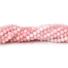 3mm Pink Peruvian Opal Micro Faceted Round Beads 12.5 inch 108 pieces - Beadsofcambay.com
